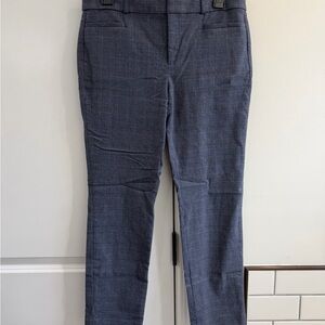 Banana Republic Navy Glen Plaid Dress Pants
